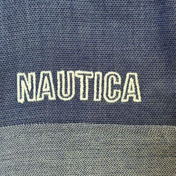 Nautica Boys 4T Blue Chambray Colorblock Short Sleeve Collared Button-Up Shirt - Picture 10 of 13